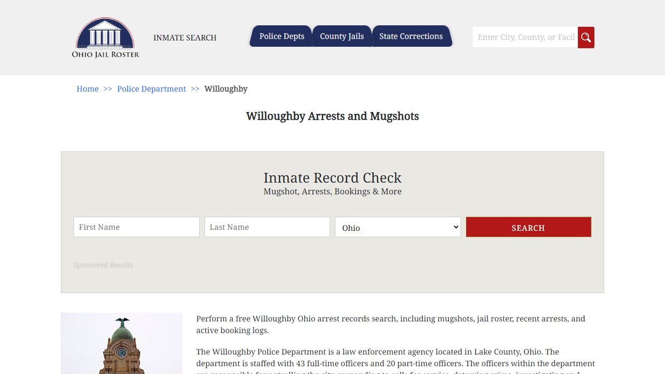Willoughby Arrests and Mugshots | Jail Roster Search