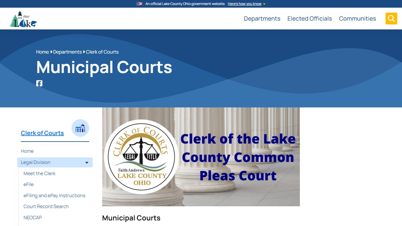 Municipal Courts - Clerk of Courts